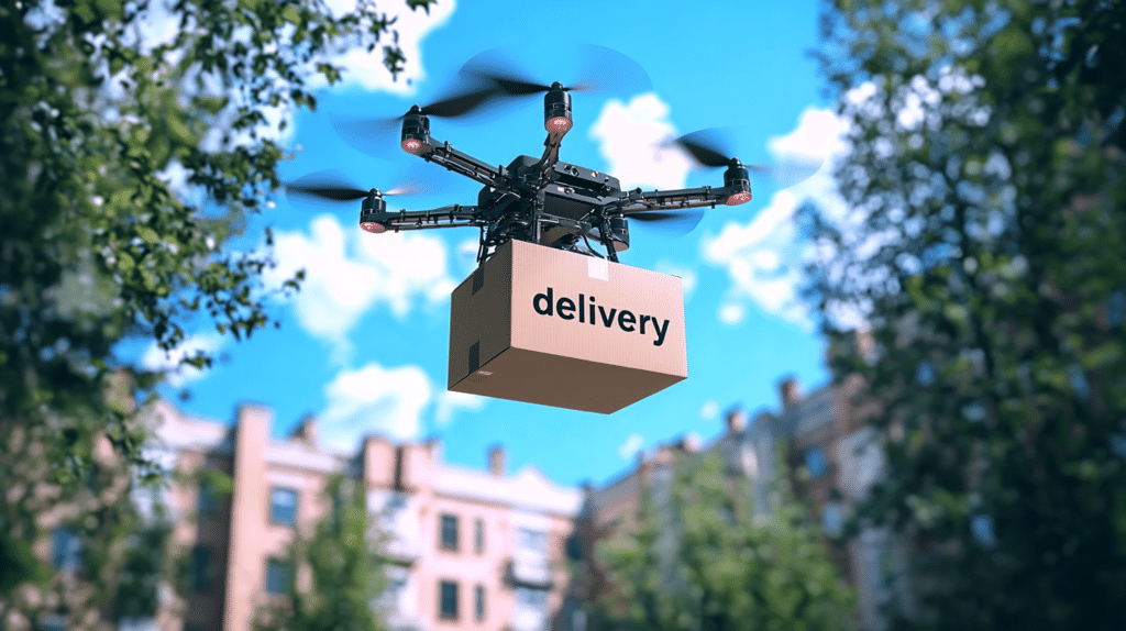 utilisation de drones autonomes pour respecter les délais de livraison