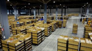 Robots logistiques PChome Taïwan Geekplus Shelf-to-Person