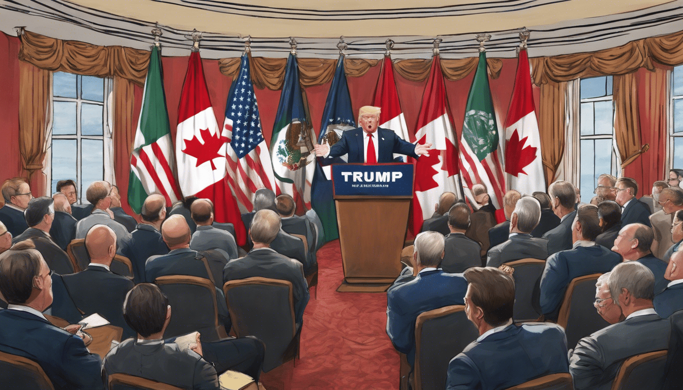 découvrez comment trump impose des tarifs douaniers aux canada, mexique et chine, et les implications économiques de ces décisions sur les relations commerciales et les marchés internationaux.