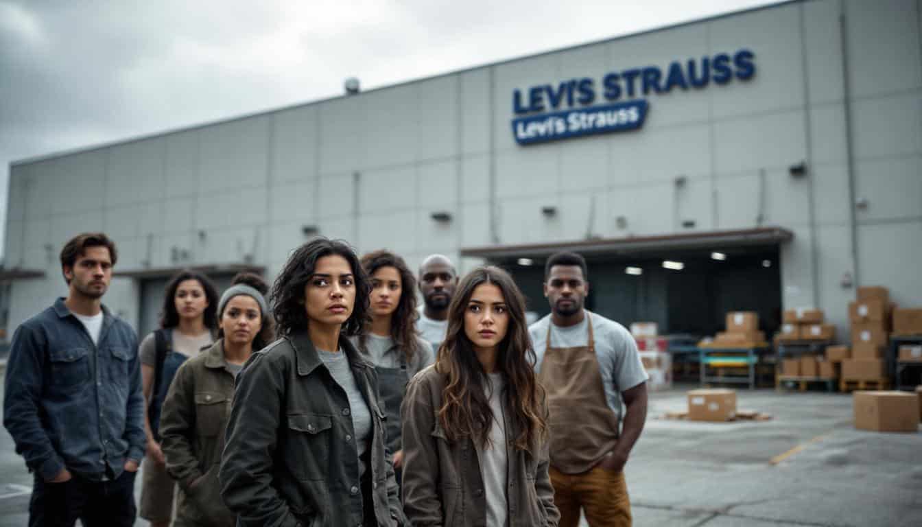 levi strauss annonce une réduction de plusieurs centaines d'emplois due à la fermeture de son centre de distribution au kentucky, soulignant l'impact des changements opérationnels sur sa main-d'œuvre.