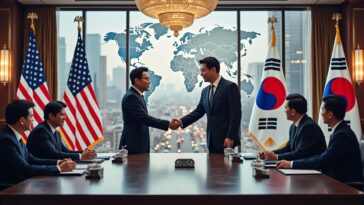 découvrez comment les états-unis et la corée du sud ont franchi une étape décisive en concluant un nouvel accord tarifaire, comme annoncé par donald trump. cet accord promet des changements économiques significatifs entre les deux nations et marque un tournant dans leurs relations commerciales.