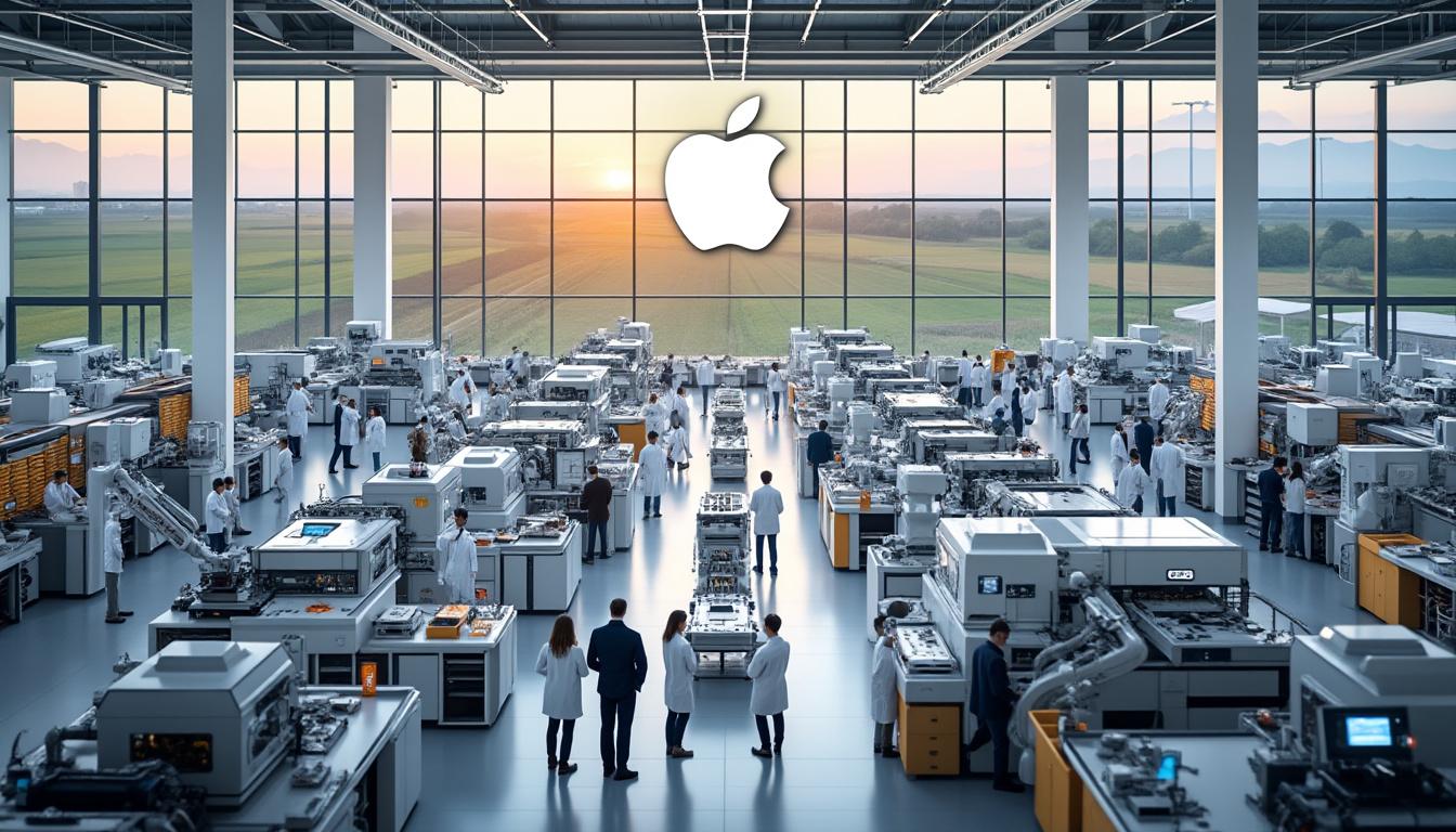 découvrez comment apple renforce son engagement de 100 milliards de dollars dans la fabrication pour attirer des fournisseurs aux états-unis, soutenant ainsi l'économie locale et l'innovation technologique.