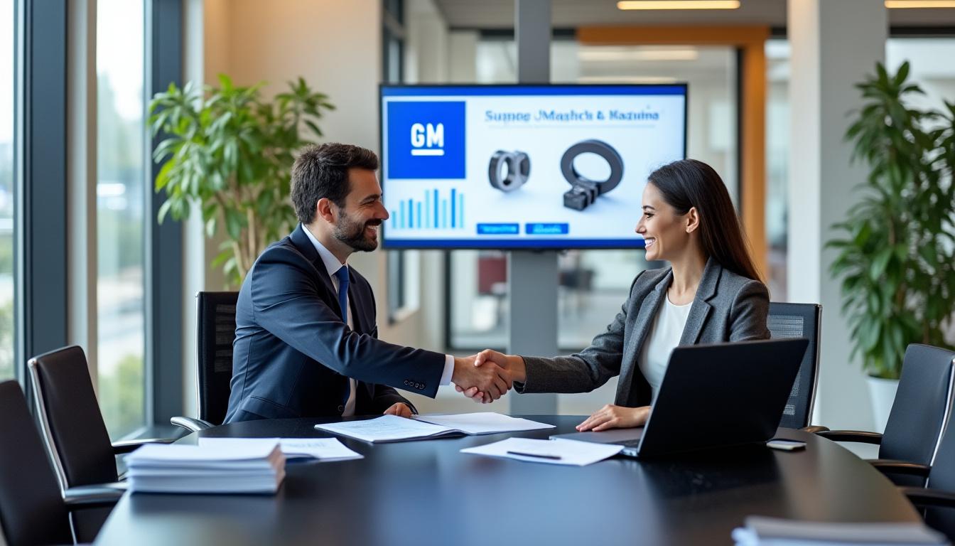 general motors finalise un accord avec noveon magnetics pour la fourniture de magnets à base de terres rares, visant à renforcer la chaîne d'approvisionnement de composants essentiels pour les véhicules électriques.