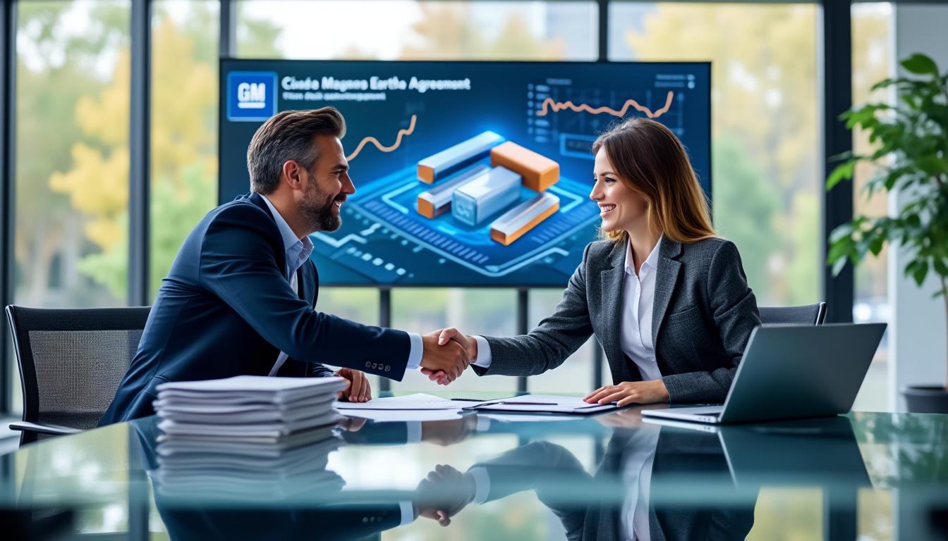 GM conclut un accord de fourniture de magnets à base de terres rares avec Noveon Magnetics