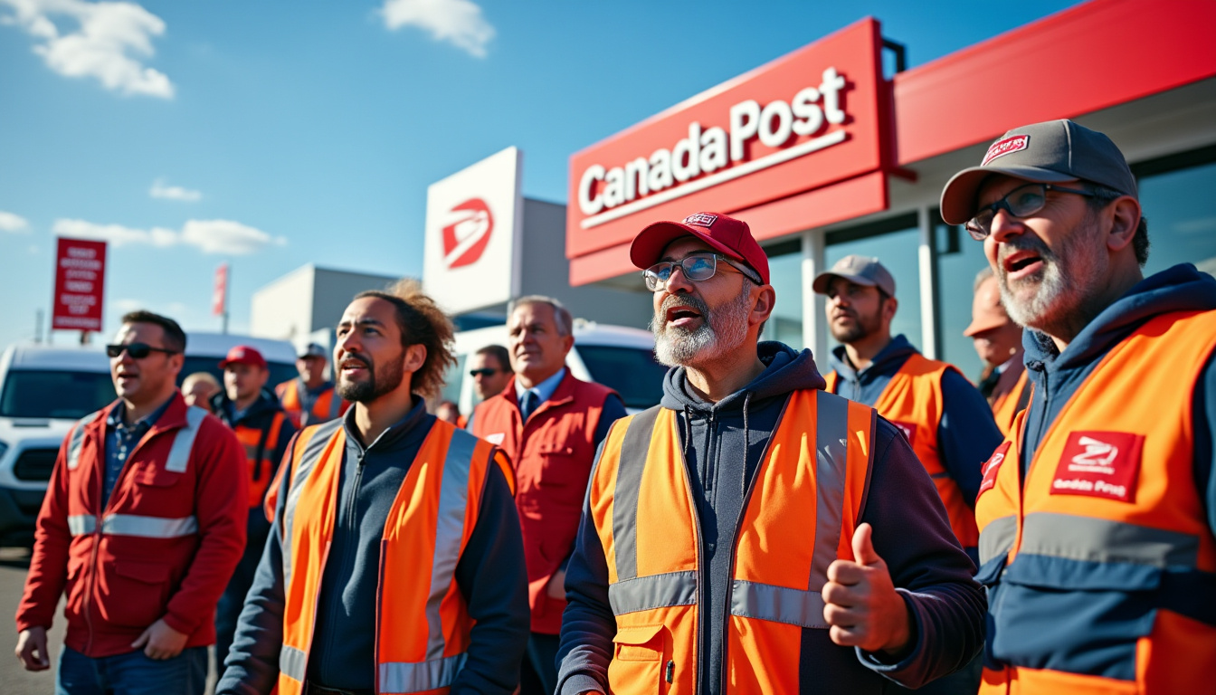 les employés de postes canada entament une grève nationale, interrompant la distribution du courrier et des colis à travers le pays. découvrez les causes et les conséquences de ce mouvement social.