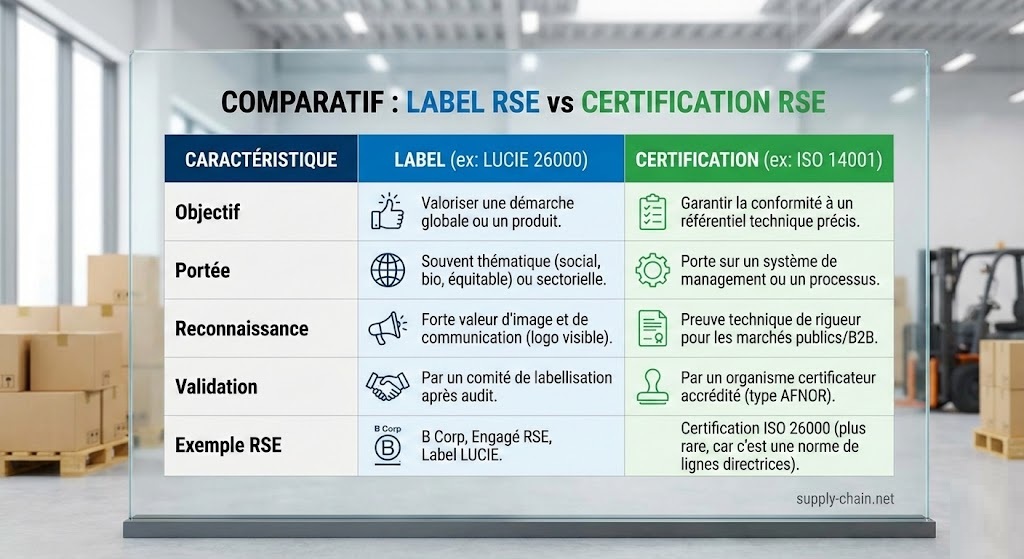 label RSE et certification ISO 14001