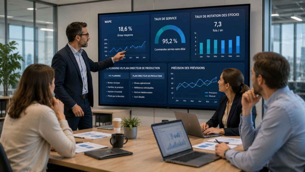 les indicateurs de performance spécifiques qui appuient le pic planning