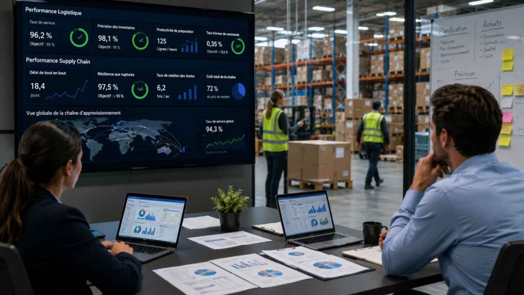 les indicateurs de performance différencient logistique et supply chain