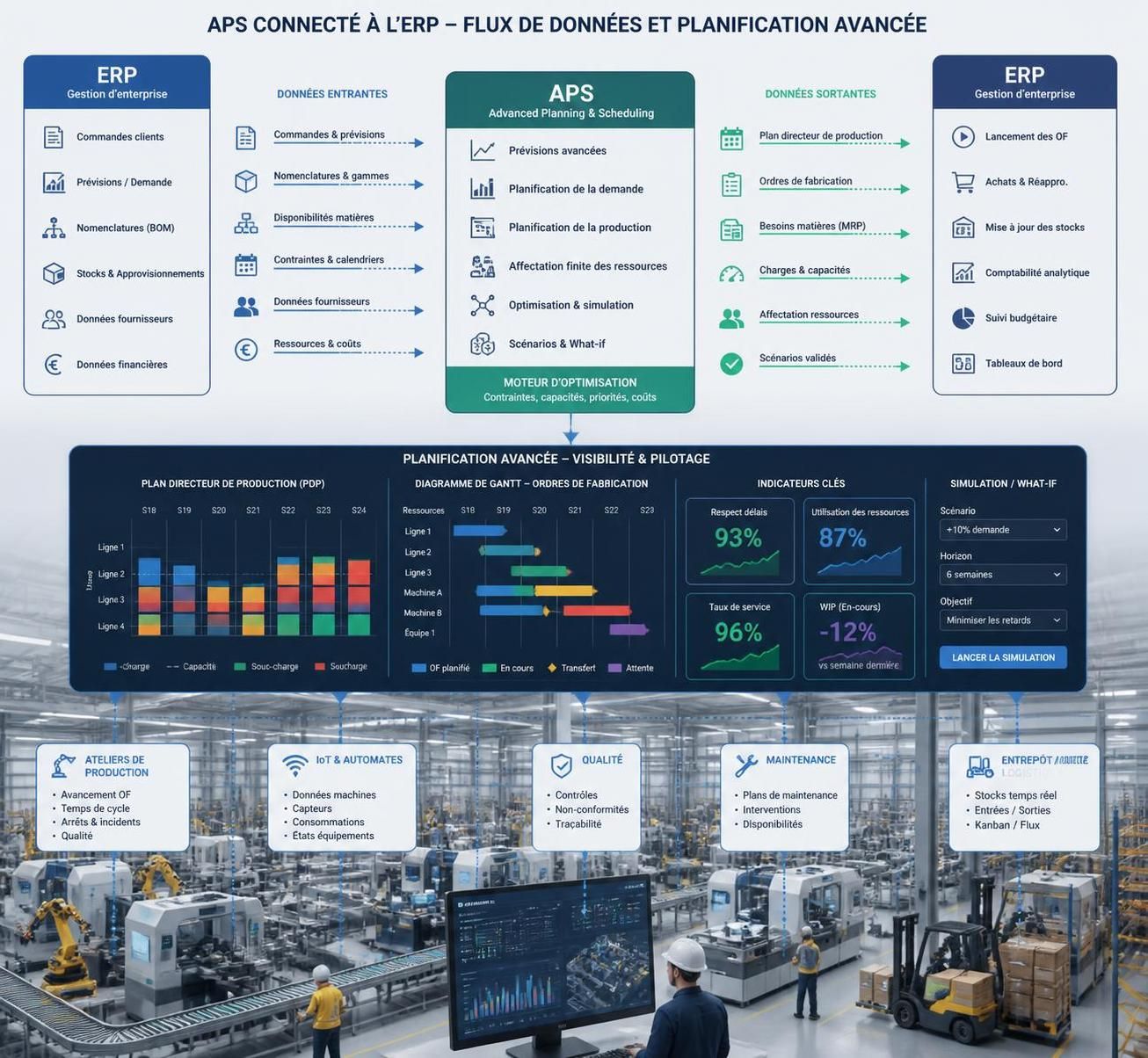 découvrez les meilleures pratiques pour réussir l'intégration d'un outil d'aps (advanced planning system) dans un erp existant, optimisant ainsi la planification et la gestion des ressources de votre entreprise.