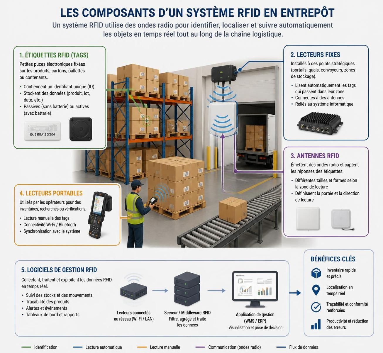 découvrez comment l'intégration de l'iot et des puces rfid en entrepôt peut éliminer jusqu'à 99% des erreurs d'inventaire, optimisant ainsi la gestion des stocks et la précision des données.